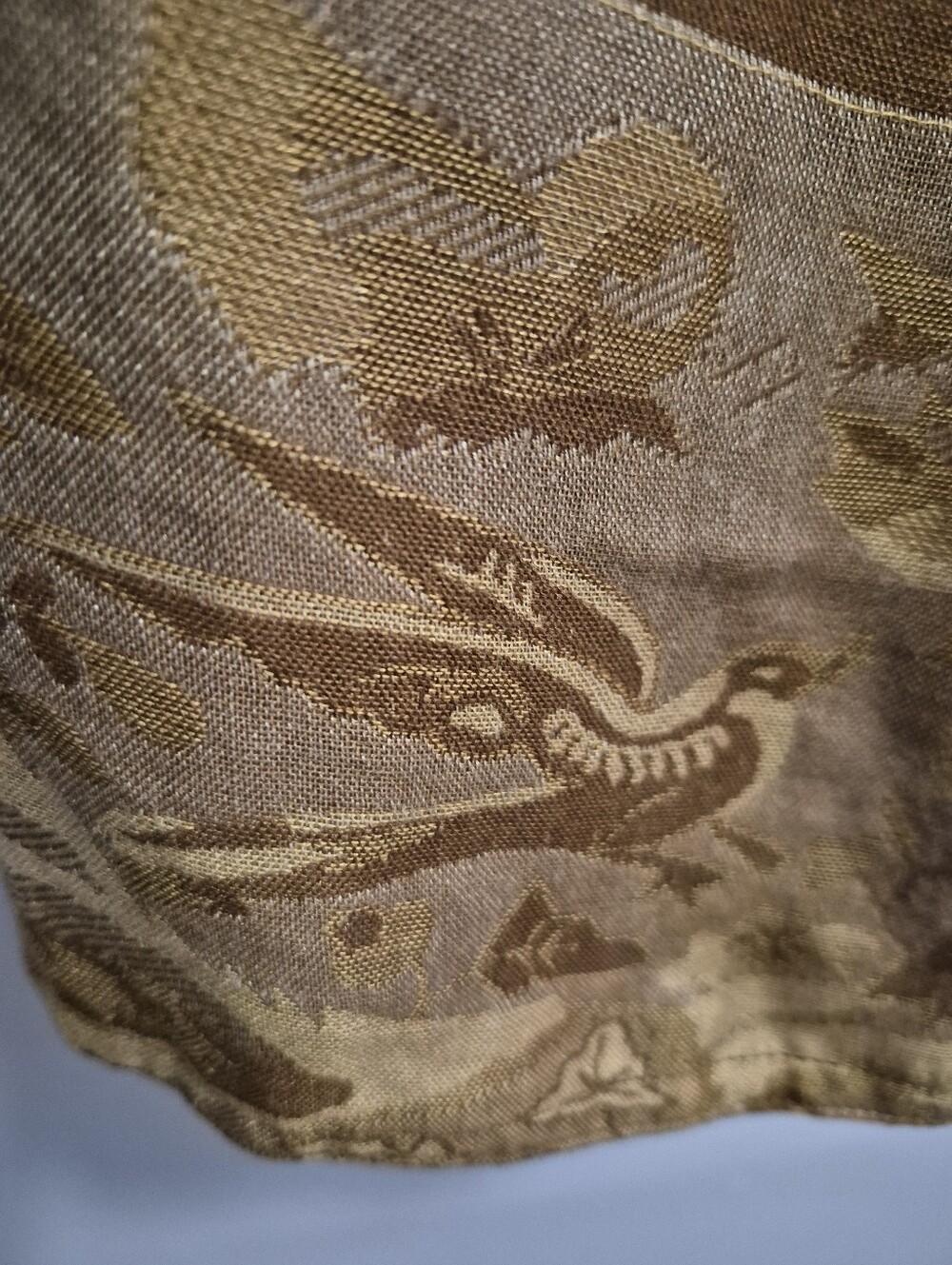 Brahmaki EcoVero Short Kimono Golden Lotus Robe Size Medium - Picture 8 of 8